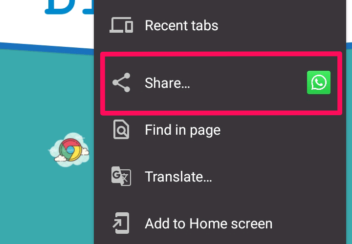 How to Take Full Page Screenshots in Chrome on Android 6 tap on the share option