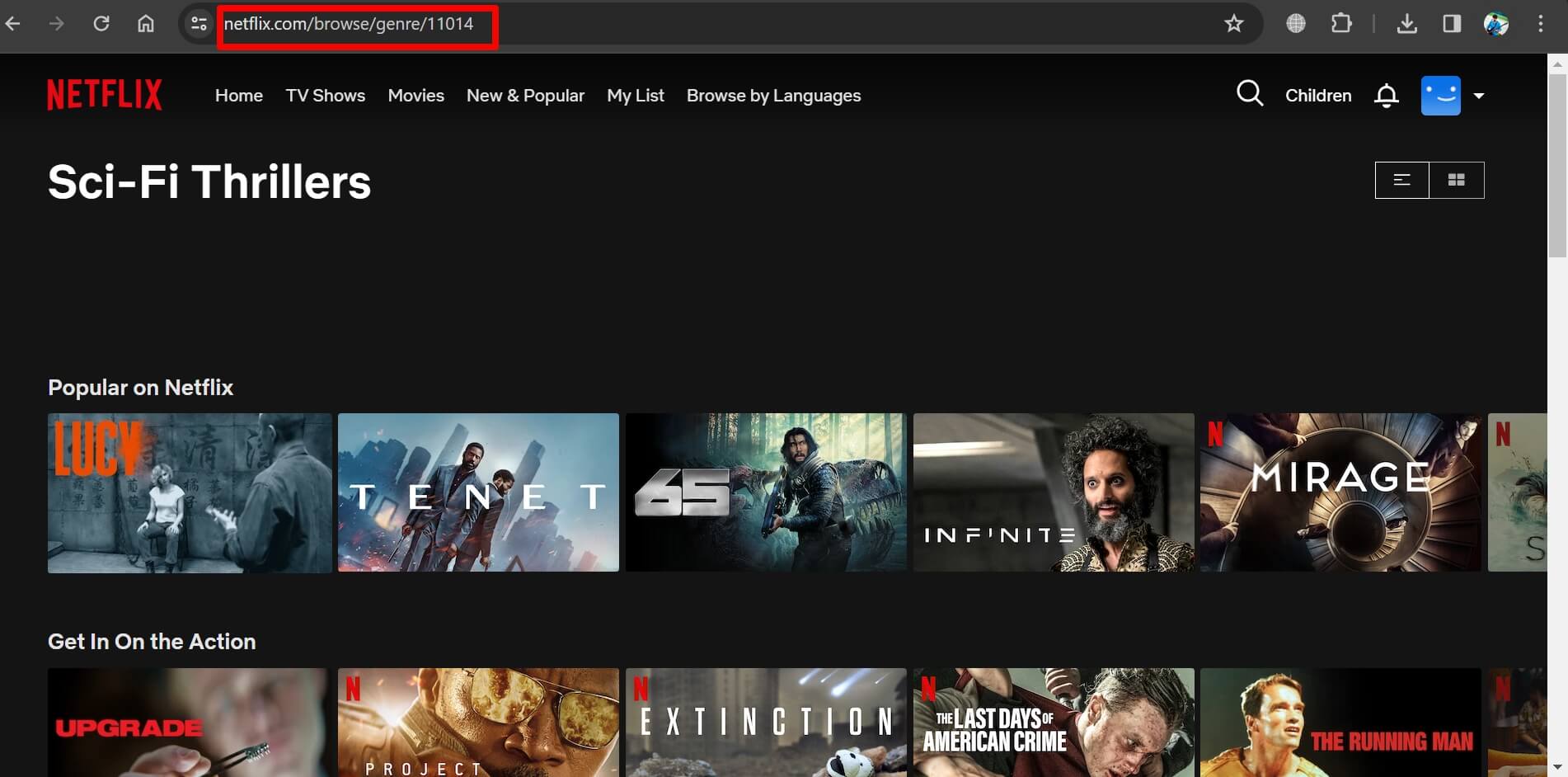 thriller shows on Netflix 