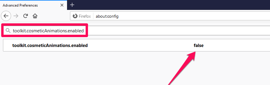 Best Firefox 'About:config' to Improve Browsing 5 toolkit.cosmeticAnimations.enabled