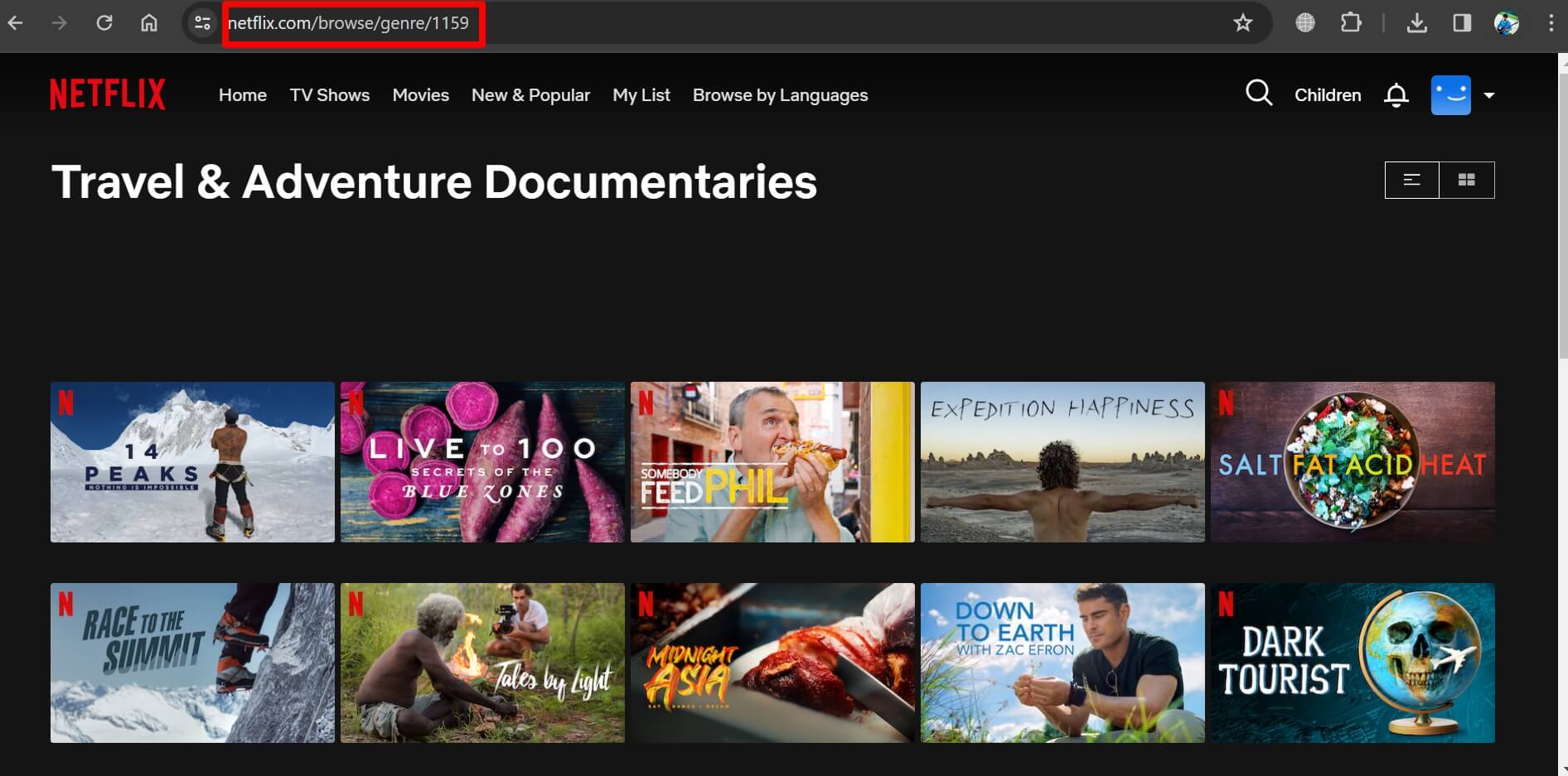 travel documentaries on Netflix 