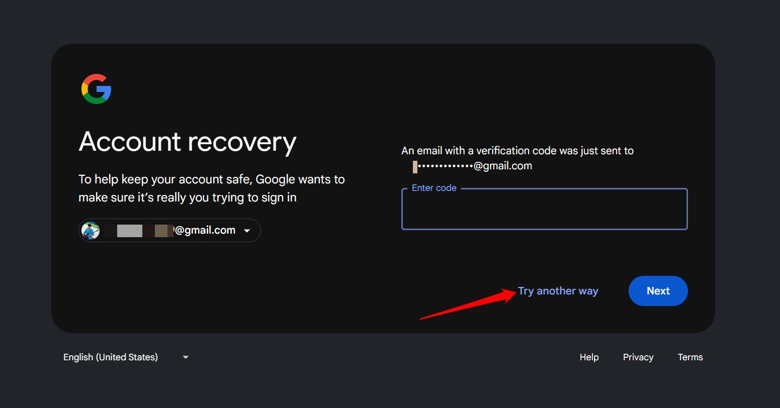 How to Login to Google Account if Phone is Lost with 2FA Authentication 6 try another way Gmail account recovery