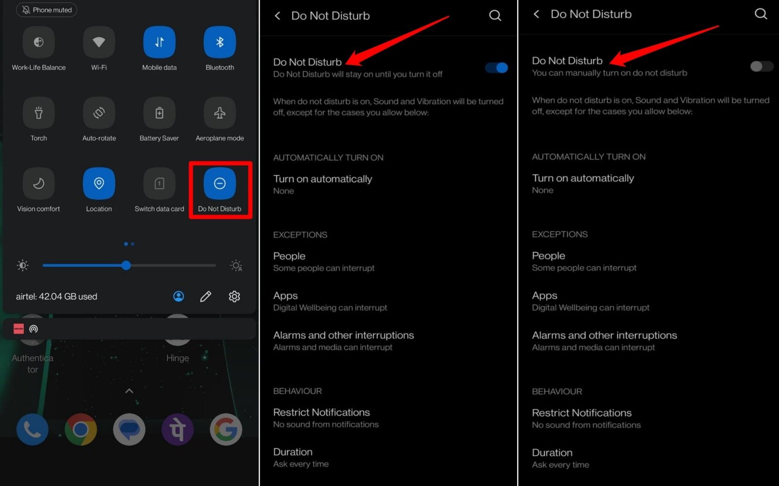 How to Fix Incoming Calls Not Ringing on Android 5 turn off DND on Android phone