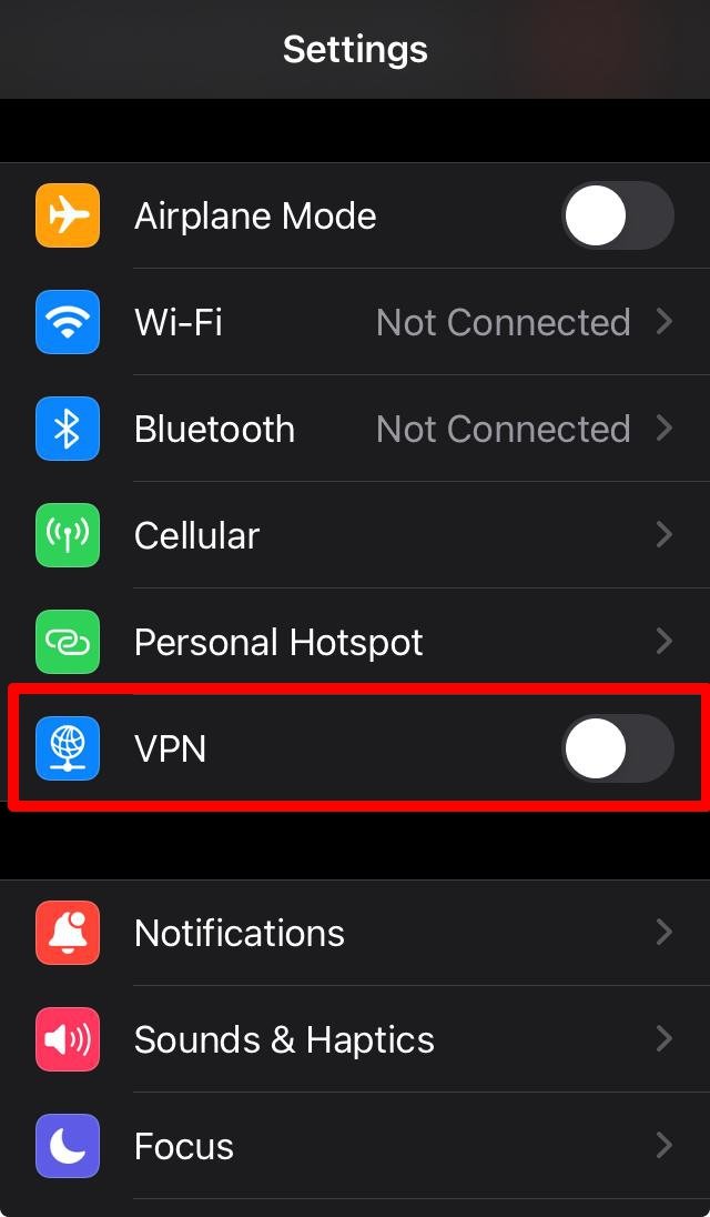 How to Fix Updates Downloading Slow on iPhone App Store 4 turn off VPN in iOS 17