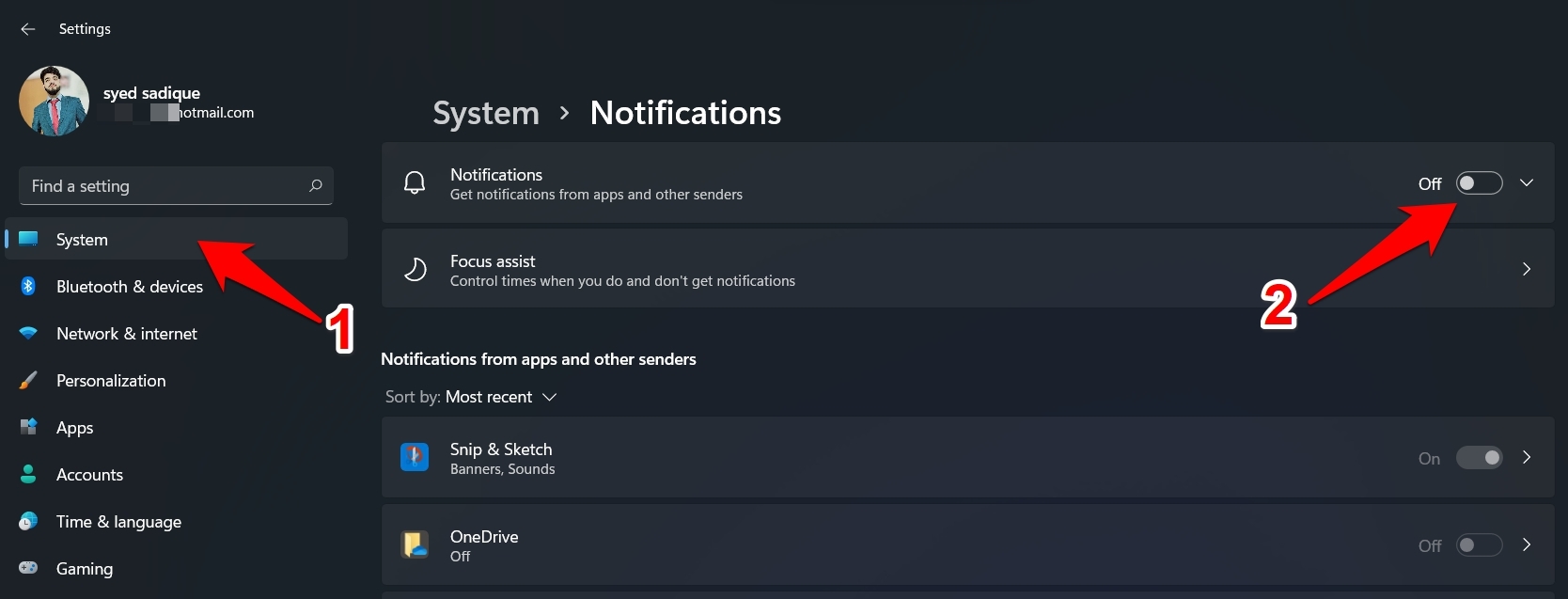 How to Change Notifications Settings in Windows 11? 3 turn off all notifications in windows 11