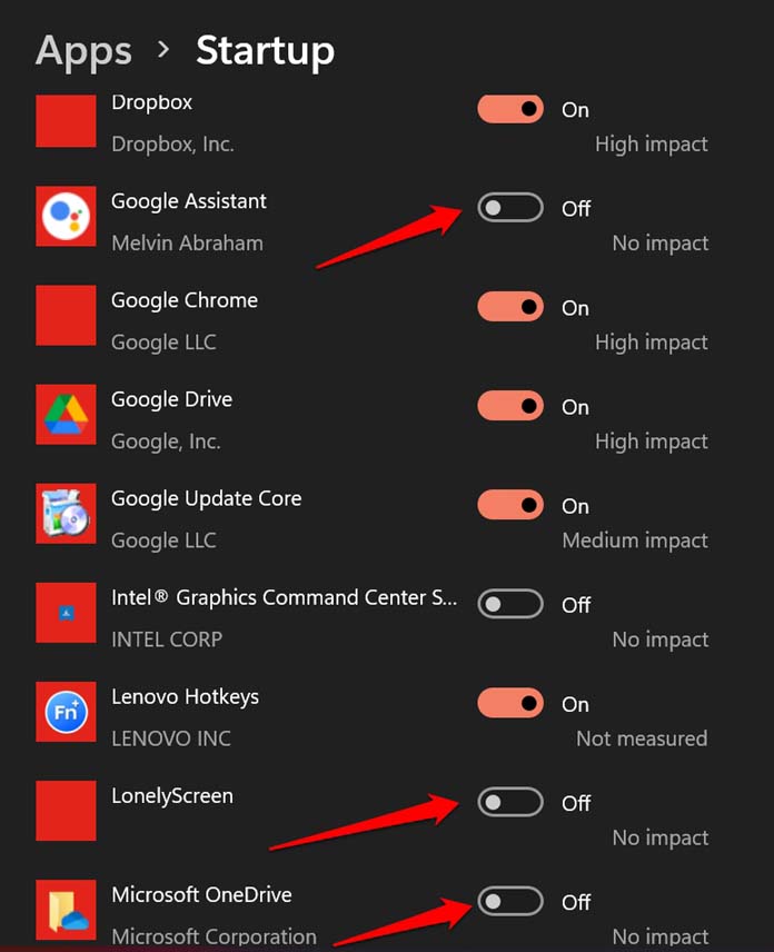How to Fix Memory Leak in Windows 11? 5 turn off apps at Windows start up