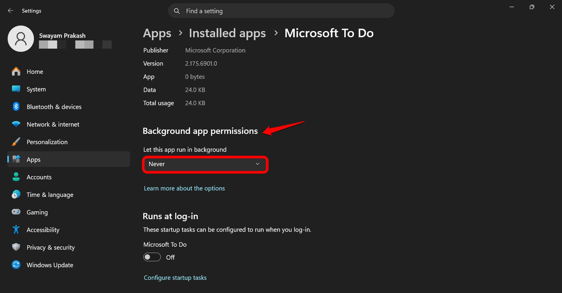 Every Windows 11 setting I turned off after a fresh install in 2026 11 turn off background permissions for an app on Windows 11