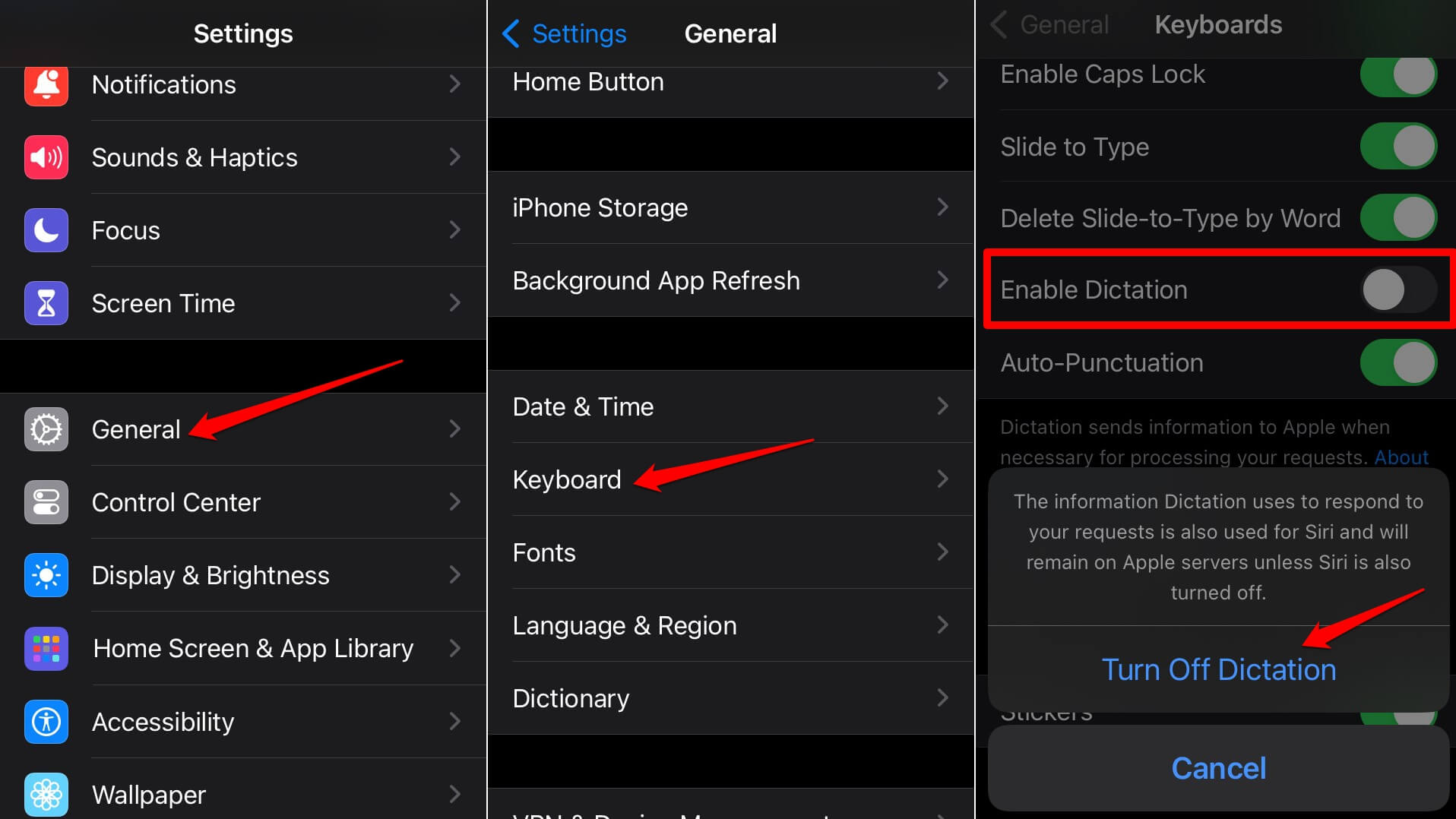 How to Fix Siri Keeps Saying 'Something Went Wrong' on iPhone 8 turn off dictation on iPhone