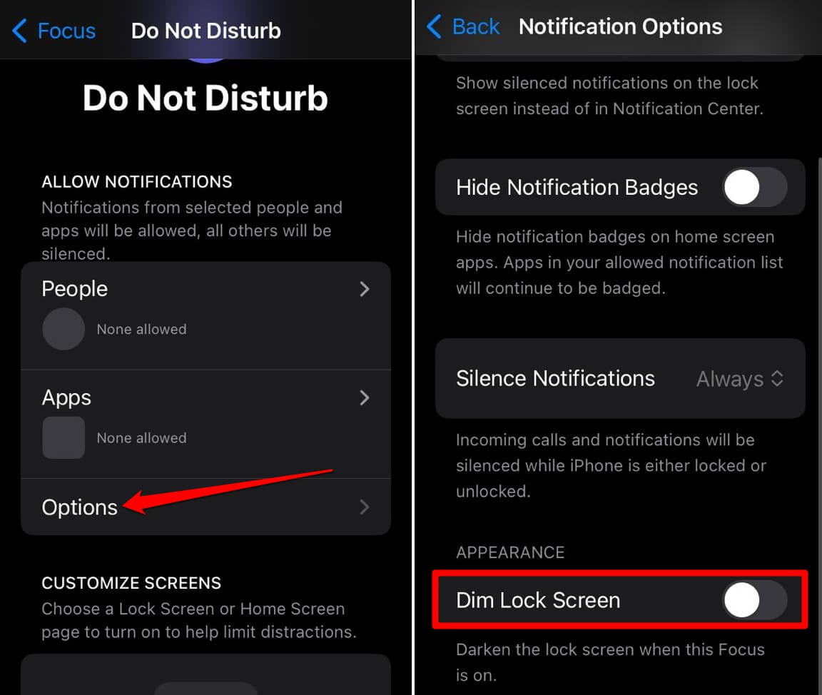 How to Fix Home Screen Wallpaper Appear Blurry on iPhone 9 turn off dim lock screen feature on iOS