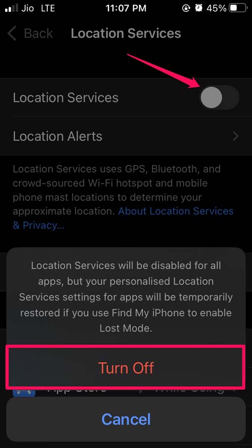 iOS 15 Battery Discharging Quickly: How to Fix 6 turn off location services