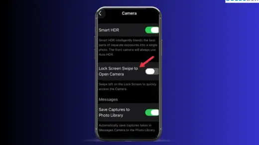 turn off lock screen swipe to open camera on iPhone iOS 26
