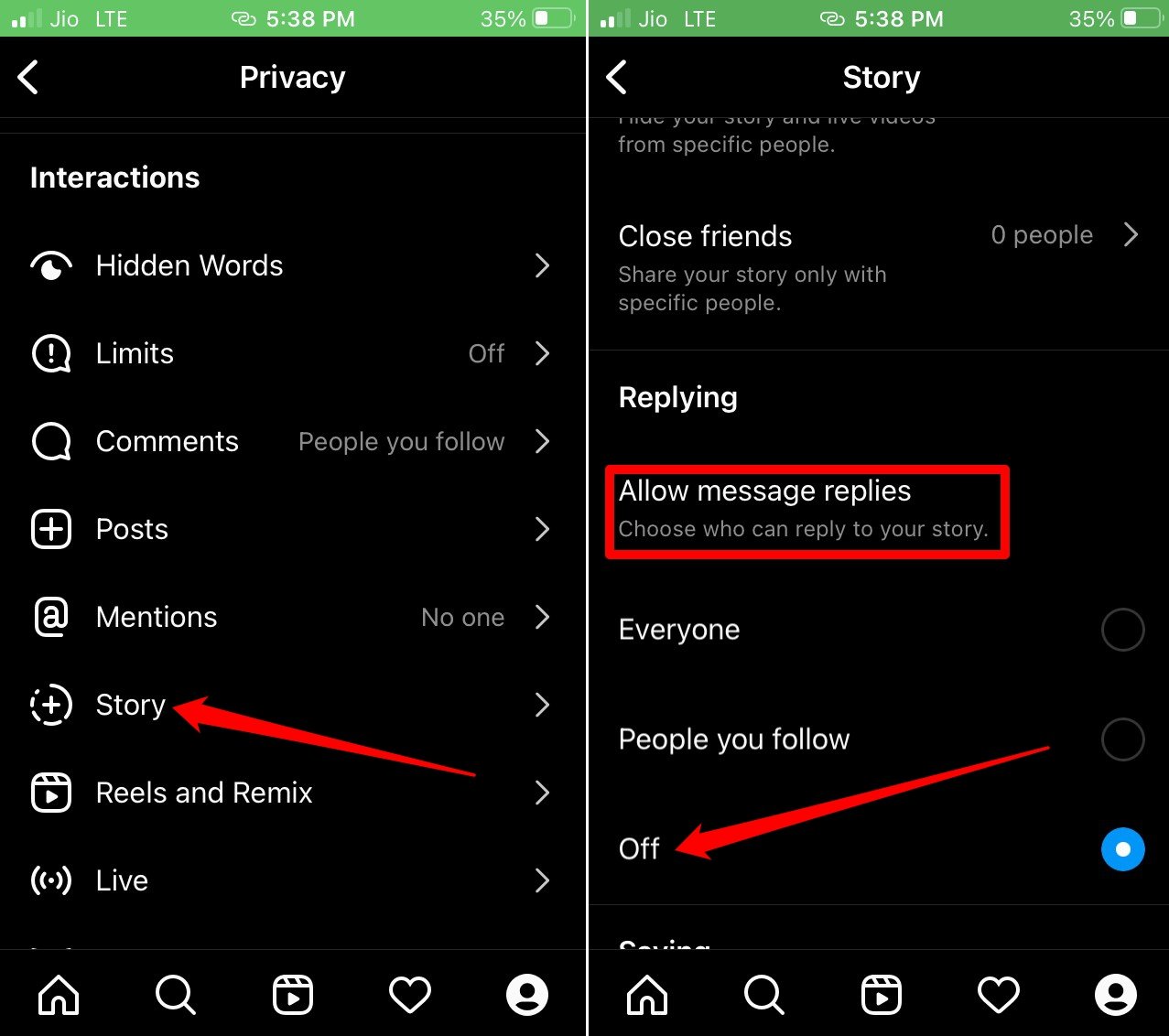 How to Disable Comments on Instagram Posts, Reels, Live, Ads, or Video? 3 turn off message replies on Instagram story