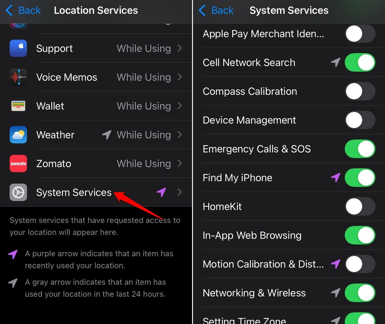iPhone Settings you need to Change Right Now to improve iOS User Experience 7 turn off system service on iPhone