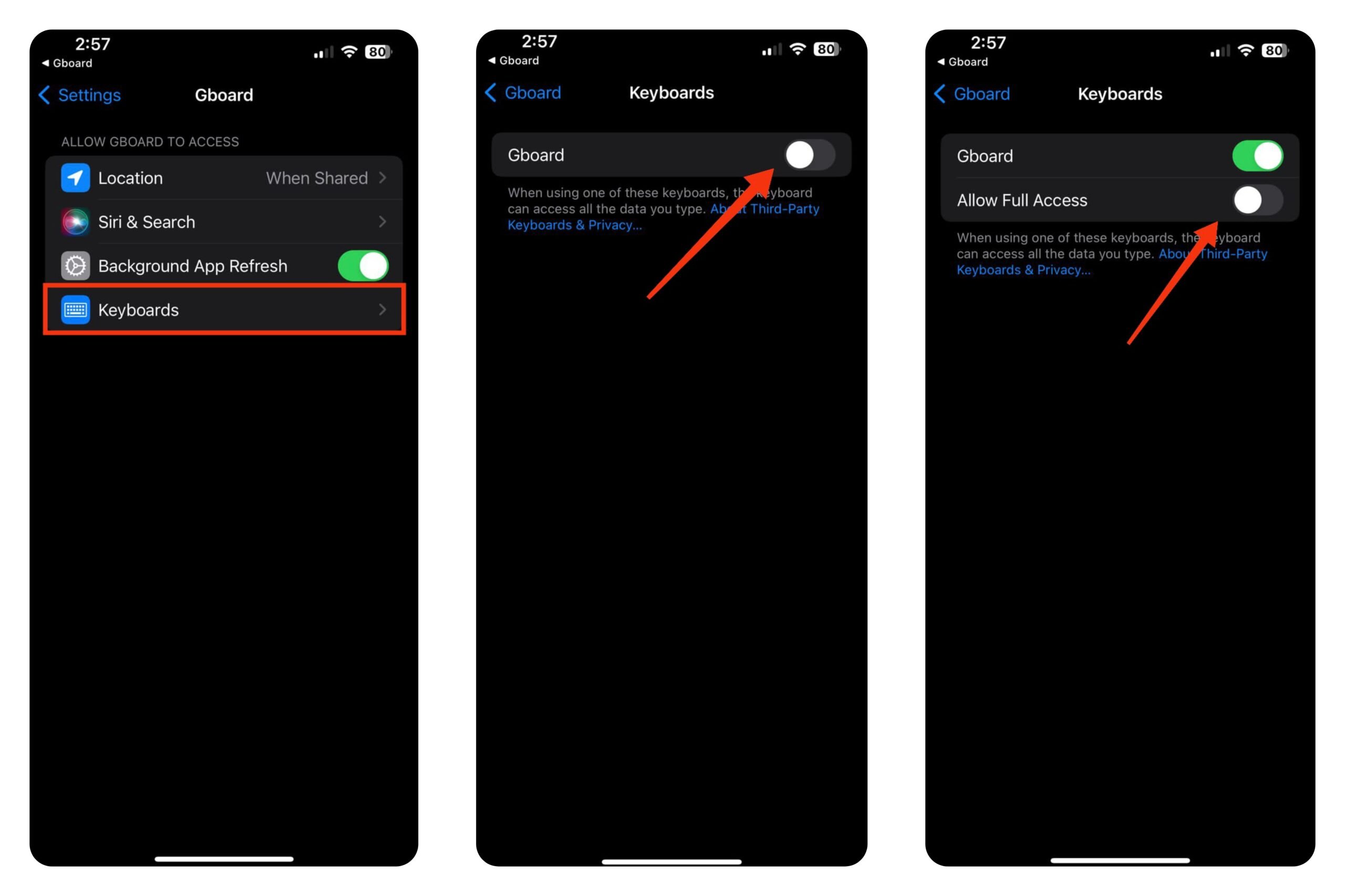 How to Change Keyboard on iPhone: Ultimate Guide 3 turn on Gboard