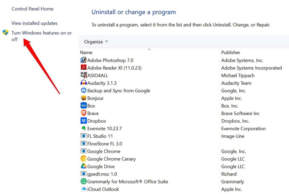 How to Fix Slow File Transfer Speed on Windows 11? 13 turn windows feature on or off