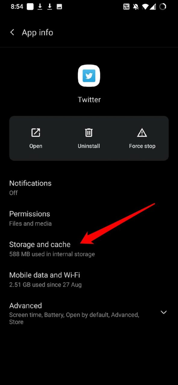 twitter storage and cache