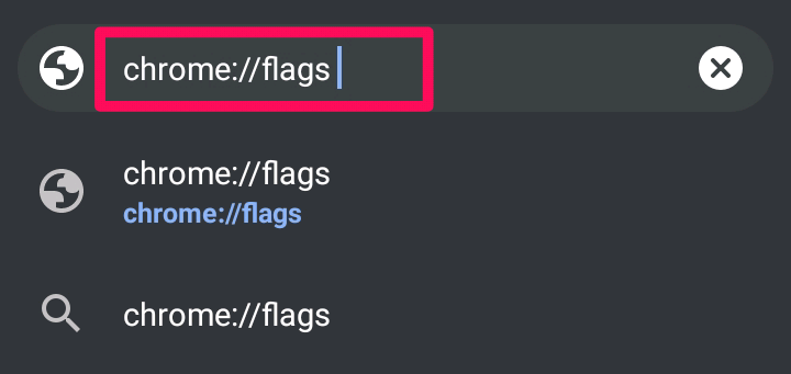 How to Take Full Page Screenshots in Chrome on Android 2 type chrome flags in the search bar
