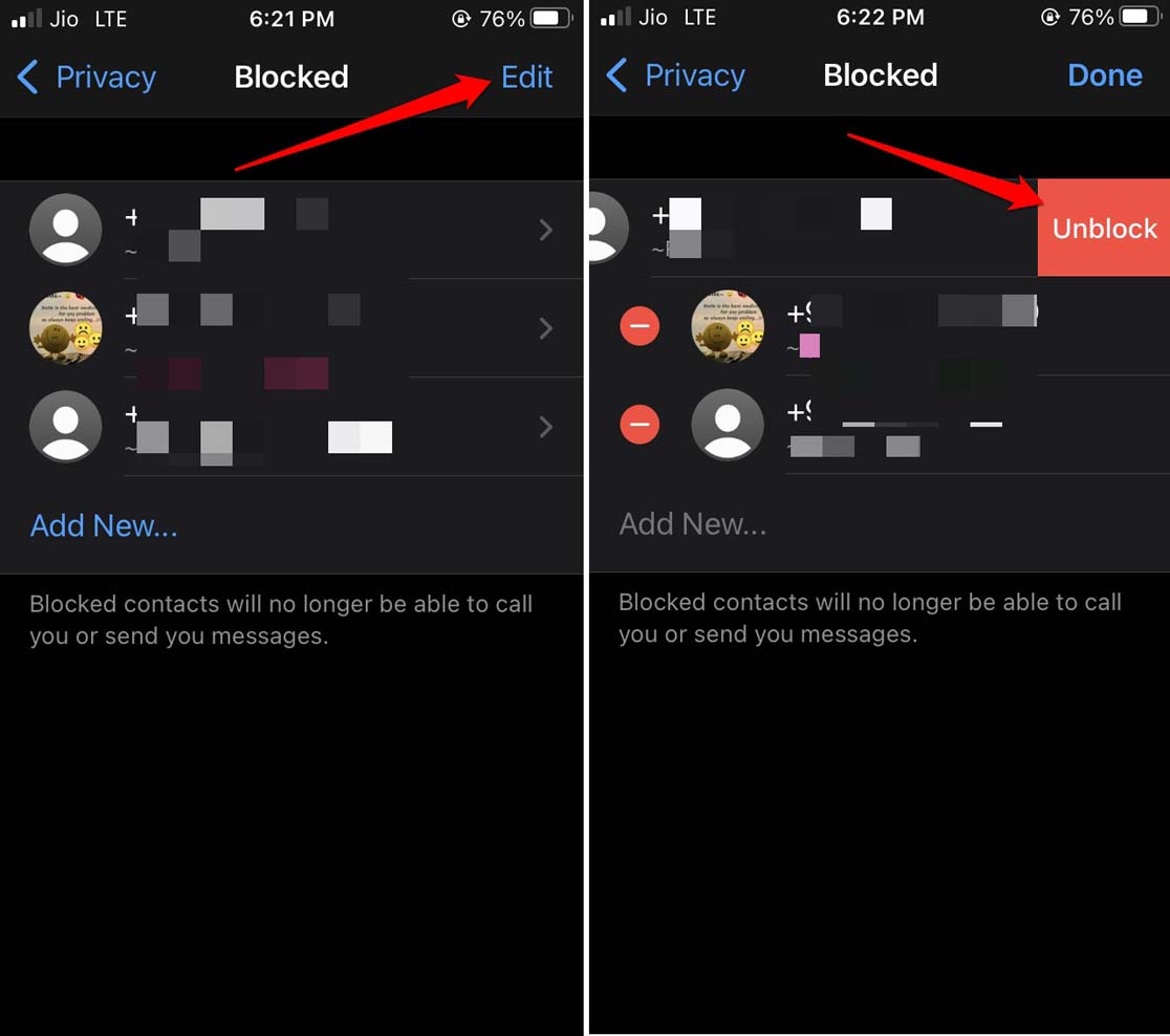 How to Fix WhatsApp Profile Picture Not Showing on iPhone? 9 unblock contacts on WhatsApp