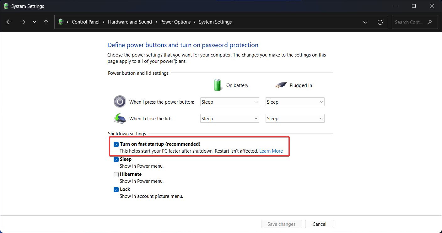 What to do if your PC Randomly Shutting Down 8 uncheck turn on on fast startup