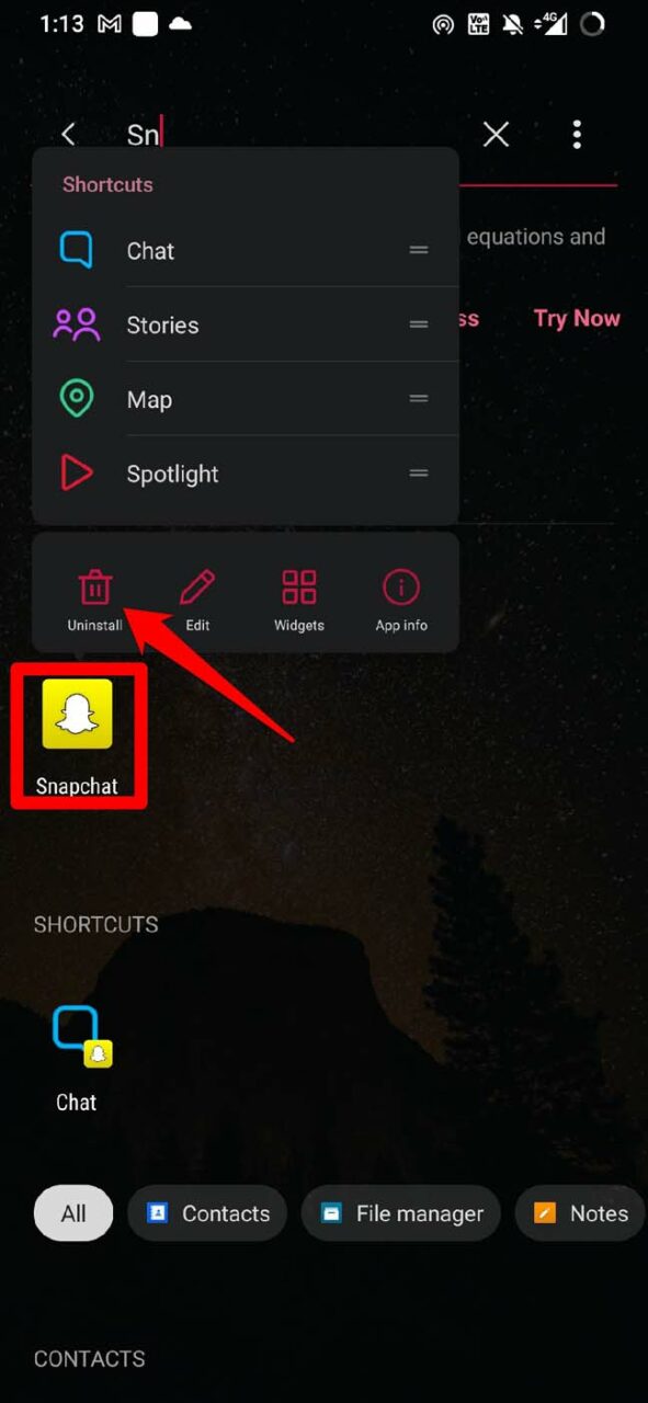 How to Fix Snapchat Not Showing Messages on Android and iPhone? 18 uninstall Snapchat on Android