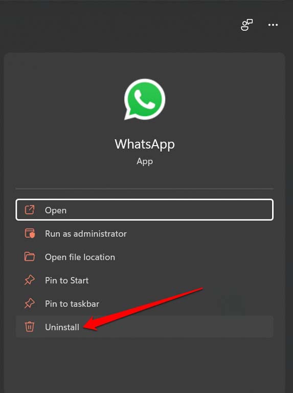 How to Fix WhatsApp for PC Video Call Not Working? 11 uninstall WhatsApp