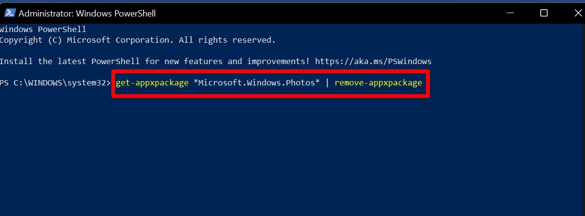 How to Fix Photos App Not Working on Windows 11 20 uninstall Windows Photos App