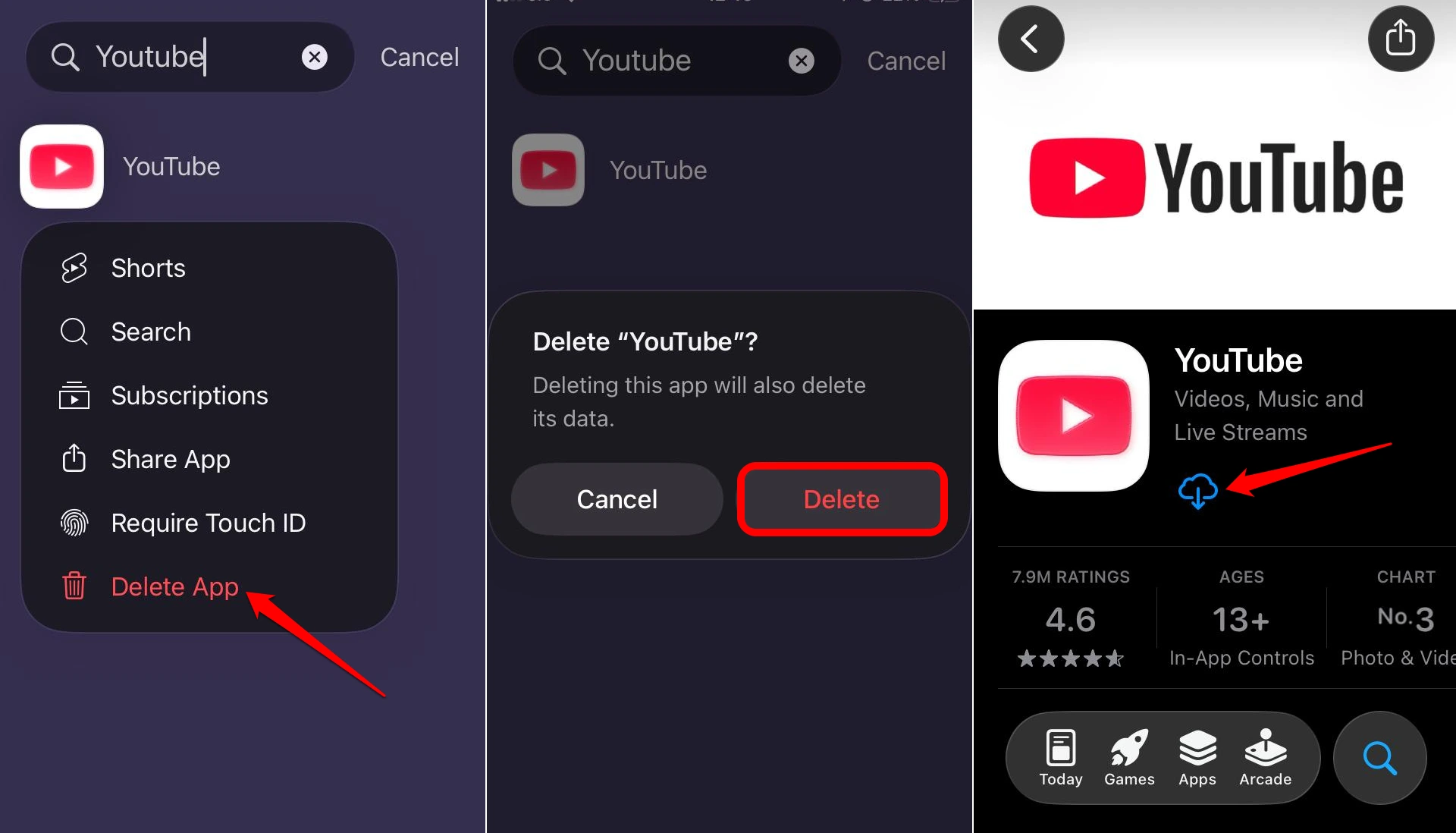 How I fixed the “An error occurred tap to retry” issue while playing YouTube videos? 10 uninstall YouTube on iPhone