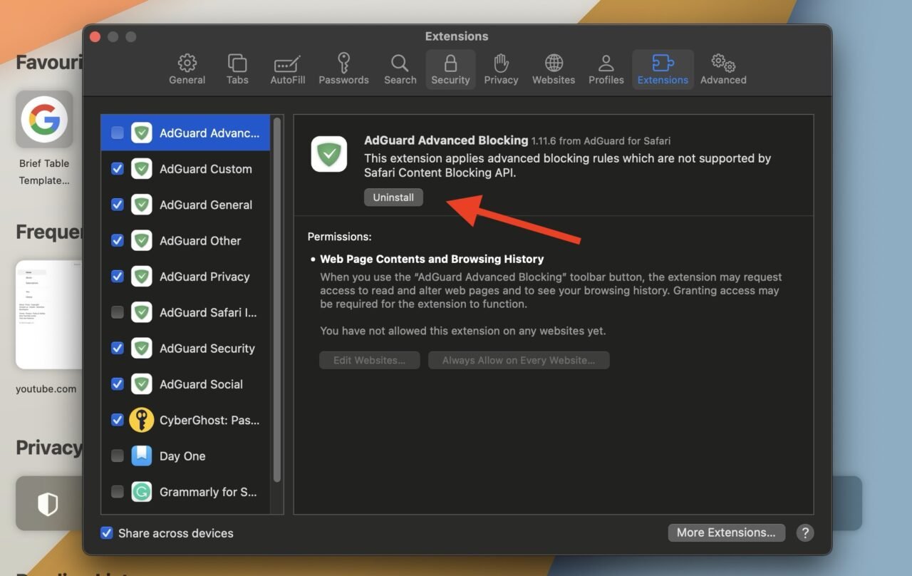 Safari Keeps Crashing on Mac? Here’s How to Fix it 10 Uninstall Extension
