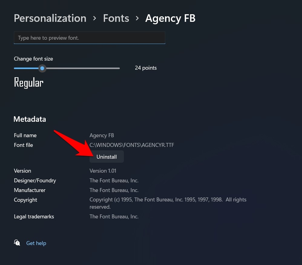 How to Install Custom Fonts in Windows 11? 10 uninstall fonts in windows 11 via settings
