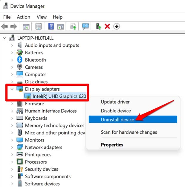 Display Resolution Not Changing in Windows 11: Fix it Now 18 uninstall graphics driver