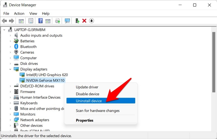 How to Fix Night Light Not Working in Windows 11? 8 uninstall graphics drivers windows 11