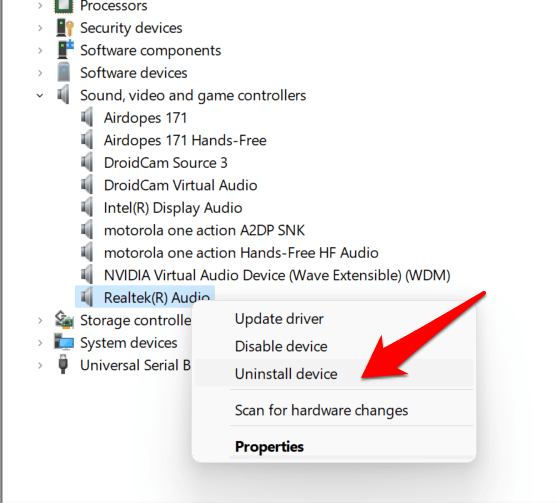 5+ Ways to Fix the Audio Issues in Windows 11 14 uninstall realtek audio drivers windows 11