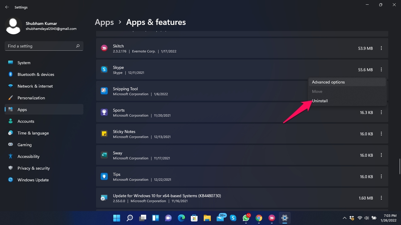 Skype Stereo Mix Not Working in Windows 11? Fix it now 23 uninstall skype