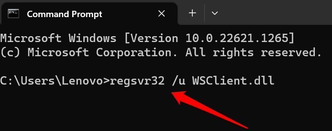 How to Fix WSClient.dll Missing Error on Startup in Windows 11? 14 unregister WSclient dll