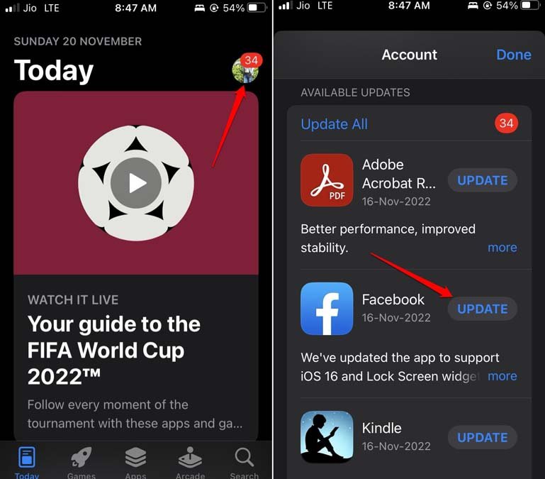 How to Fix Dark Mode Not Working on Facebook App for iPhone? 2 update Facebook app iOS