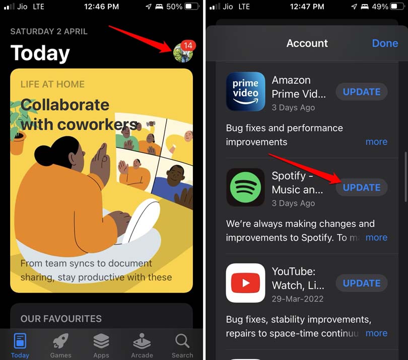How to Fix Delayed Notifications on iPhone 3 update Spotify on iOS