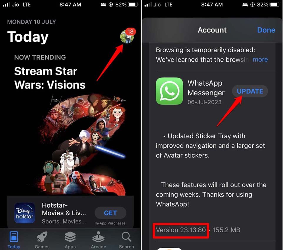 How to Schedule WhatsApp Calls on iPhone using Calendar App? 2 update WhatsApp on iOS to use WhatsApp call scheduling feature