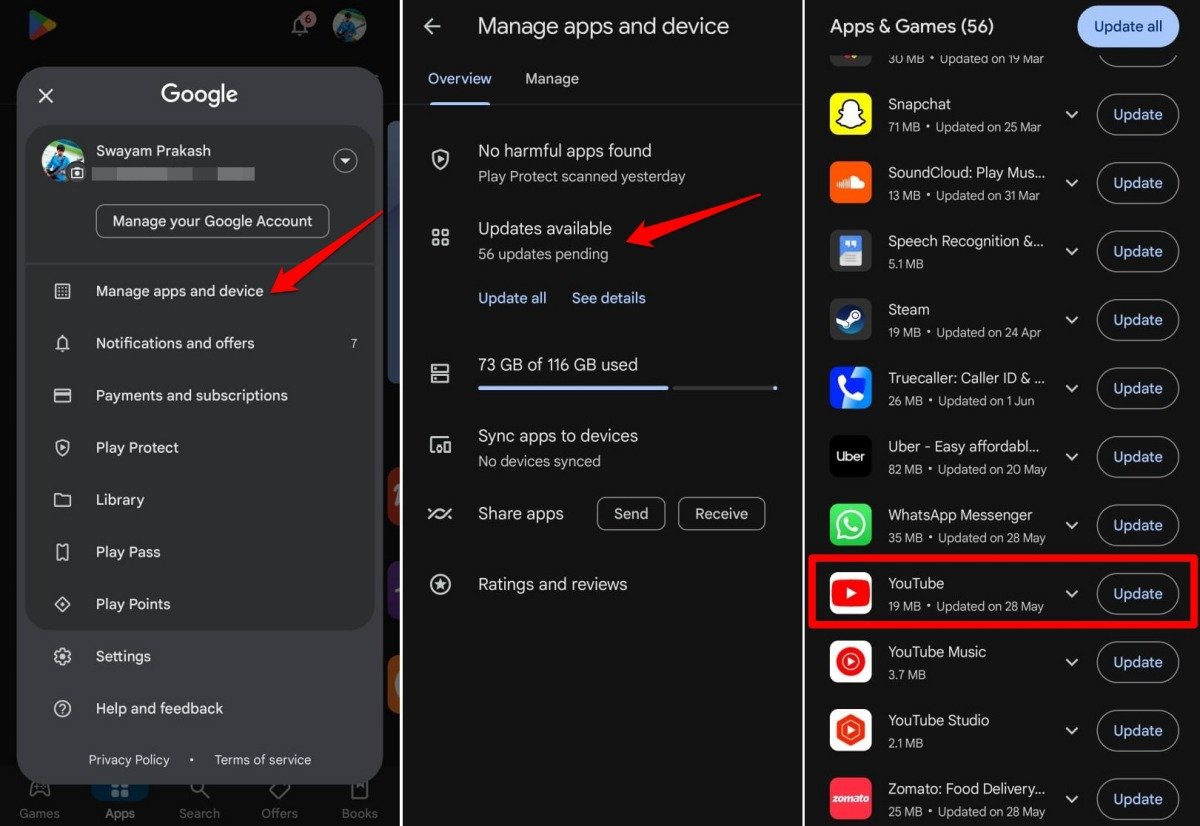 How to Fix YouTube Comment Showing Black Text in Dark Mode? 11 update YouTube on Android device