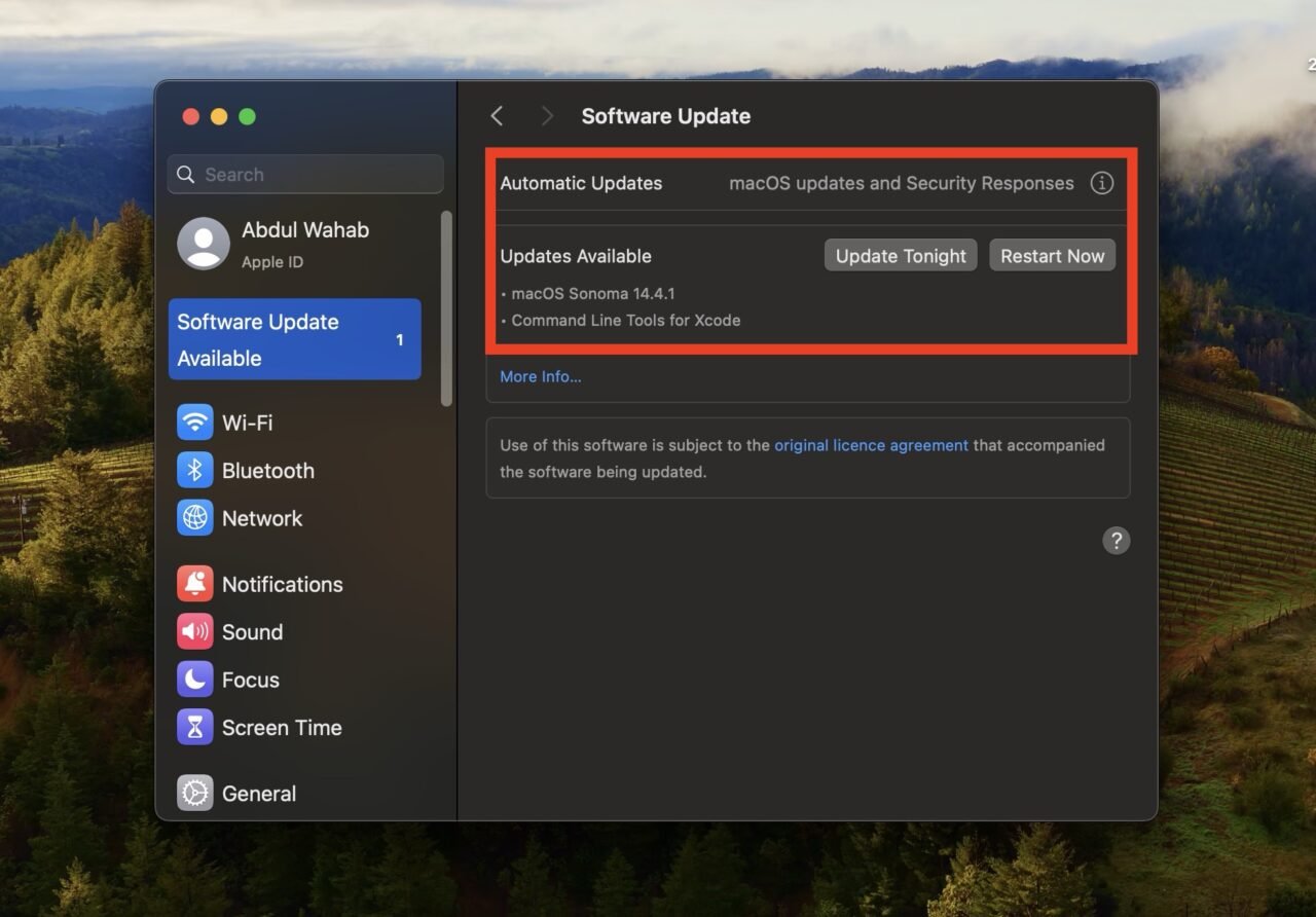 Update macOS