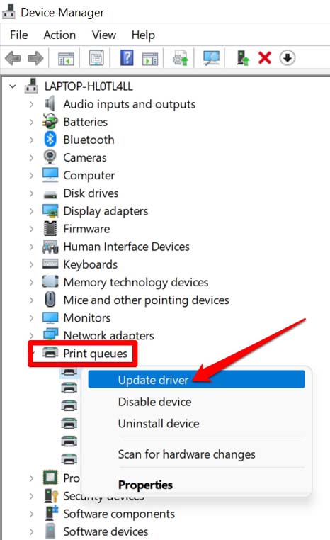 How to Fix Printer Sharing Not Working in Windows 11? 20 update printer driver