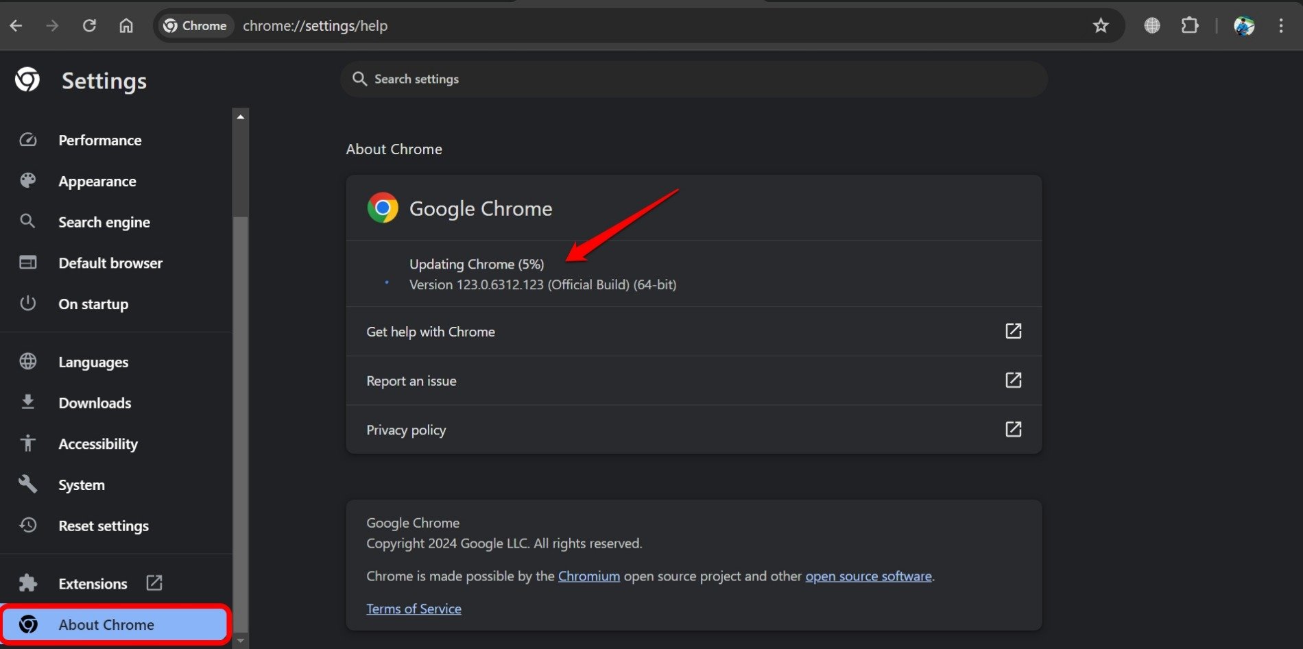Top 8 Ways to Fix 'chrome-error://chromewebdata' in Chrome 2 update to Chrome v123