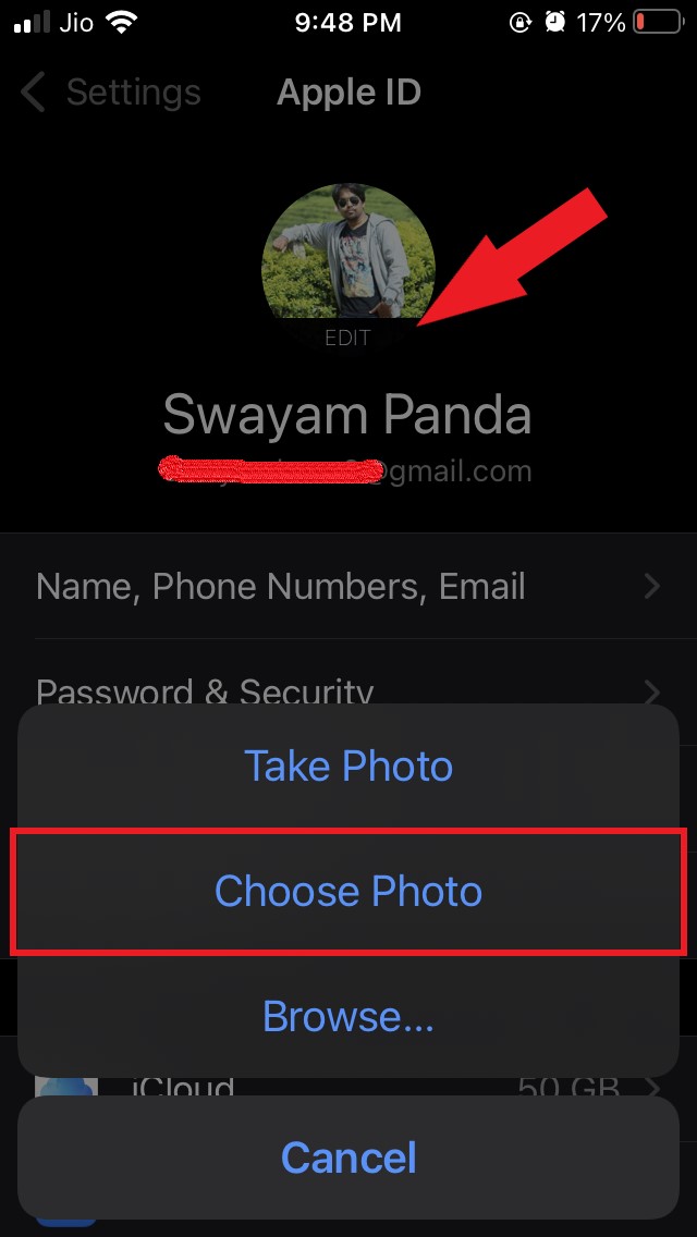 How to Fix iPhone Profile Picture Not Updating? 7 upload new profile picture iPhone