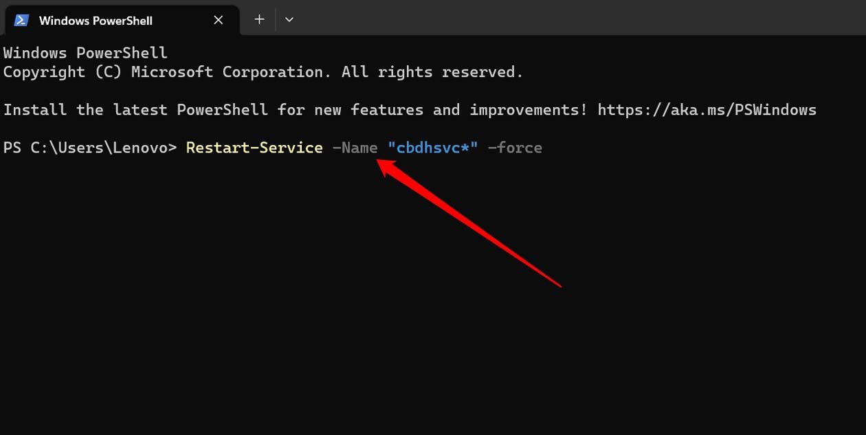 Top 6 Ways to Clear the Clipboard History in Windows 11 9 use Windows powershell to clear the clipboard history
