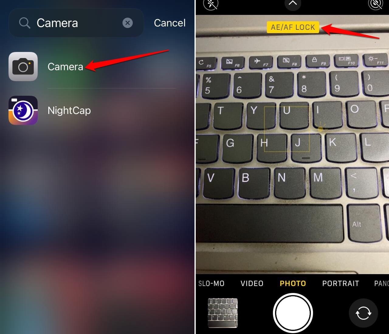 How to Fix iPhone Camera Not Focusing 4 use manual focus in iPhone camera