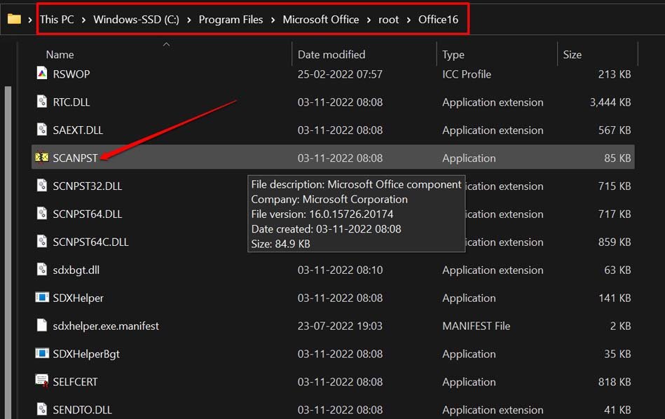 use outlook data file repair tool