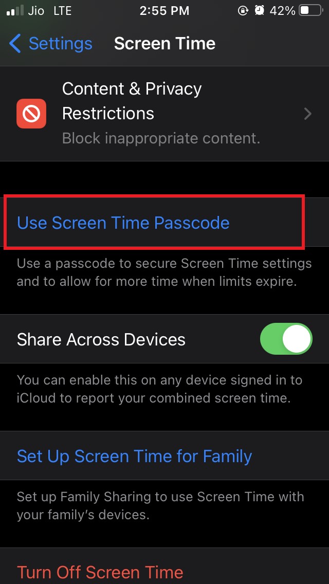 How to Disable Camera on iPhone Lock Screen? 9 use screen time passcode