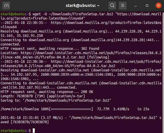 Firefox for Linux | Complete Installation Guide 16 use the terminal as well to download the file