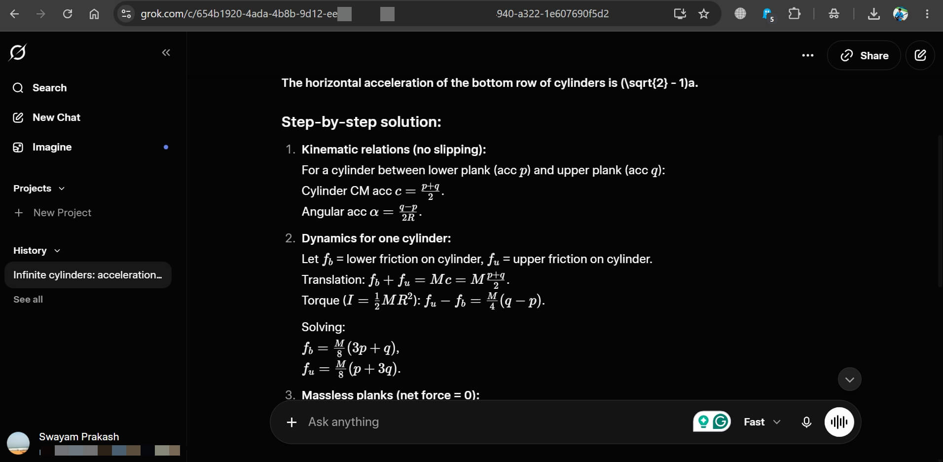 using Grok to solve a problem