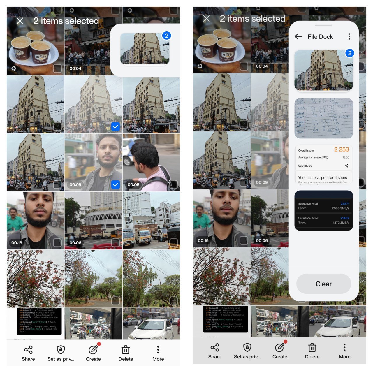 How to Copy and Paste Photos on Android 5 using file dock to copy photos