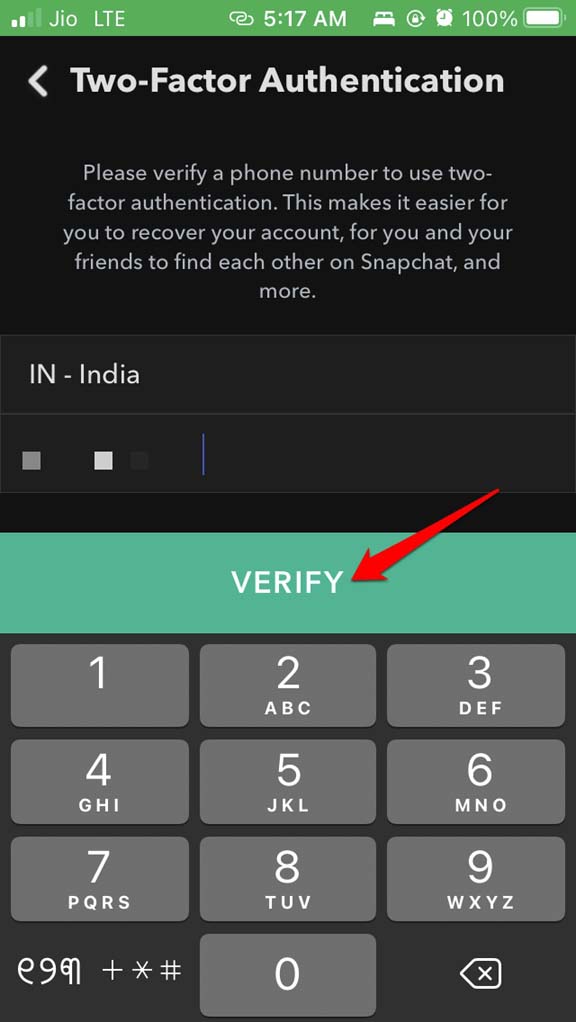 How to Enable Two-Factor Authentication on Snapchat? 8 verify code