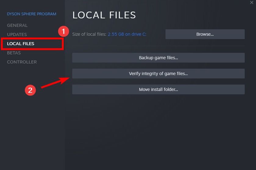 Verify game file integrity